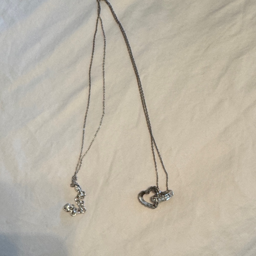 Brighton Silver Heart and Swirl Necklace